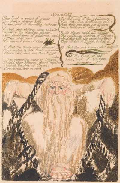 The First Book of Urizen, Plate 25, They lived a period of years . . . . (Bentley 28) by William Blake